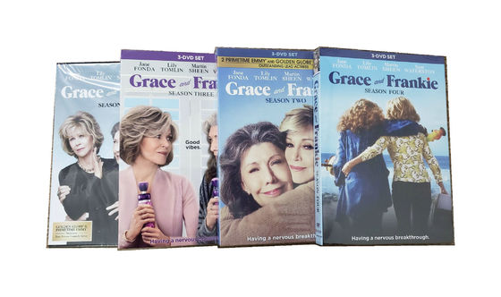 Κίνα Κινηματογράφος της Αμερικής συνόλων κιβωτίων συνήθειας DVD η πλήρης σειρά Grace και εποχή 1-4 12DVD του Frankie προμηθευτής